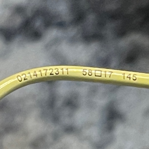 JUICY COUTURE Tony Sunglasses In Shiny Gold-Green 58-17-145 Unisex - Picture 12 of 12